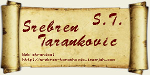 Srebren Taranković vizit kartica